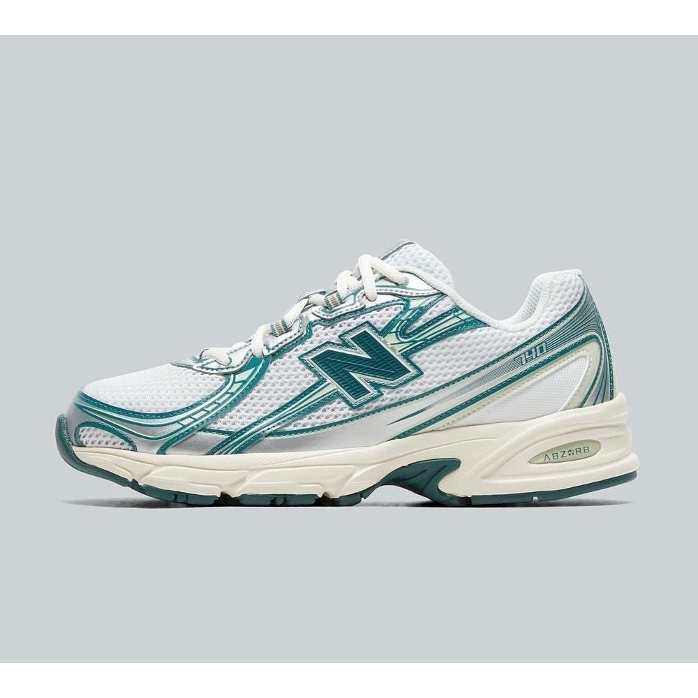 New Balance‎ 740 Women's 5.5 Men's 4 White Marsh Green Shoes Trainer U740GR2 - Picture 2 of 9